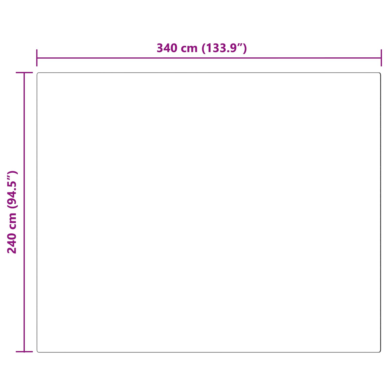 Tappeto Pecora Tafalla Antracite 240 x 340 cm Poliestere 42021596