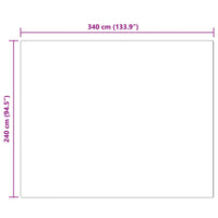 Tappeto Pecora Tafalla Antracite 240 x 340 cm Poliestere 42021596