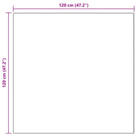 Tappeto Pecora Tafalla Antracite 120 x 120 cm Poliestere 42021597