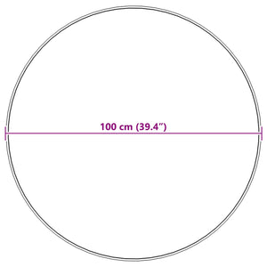 Tappeto Pecora Tafalla Antracite Ø 100 cm Poliestere 42021602