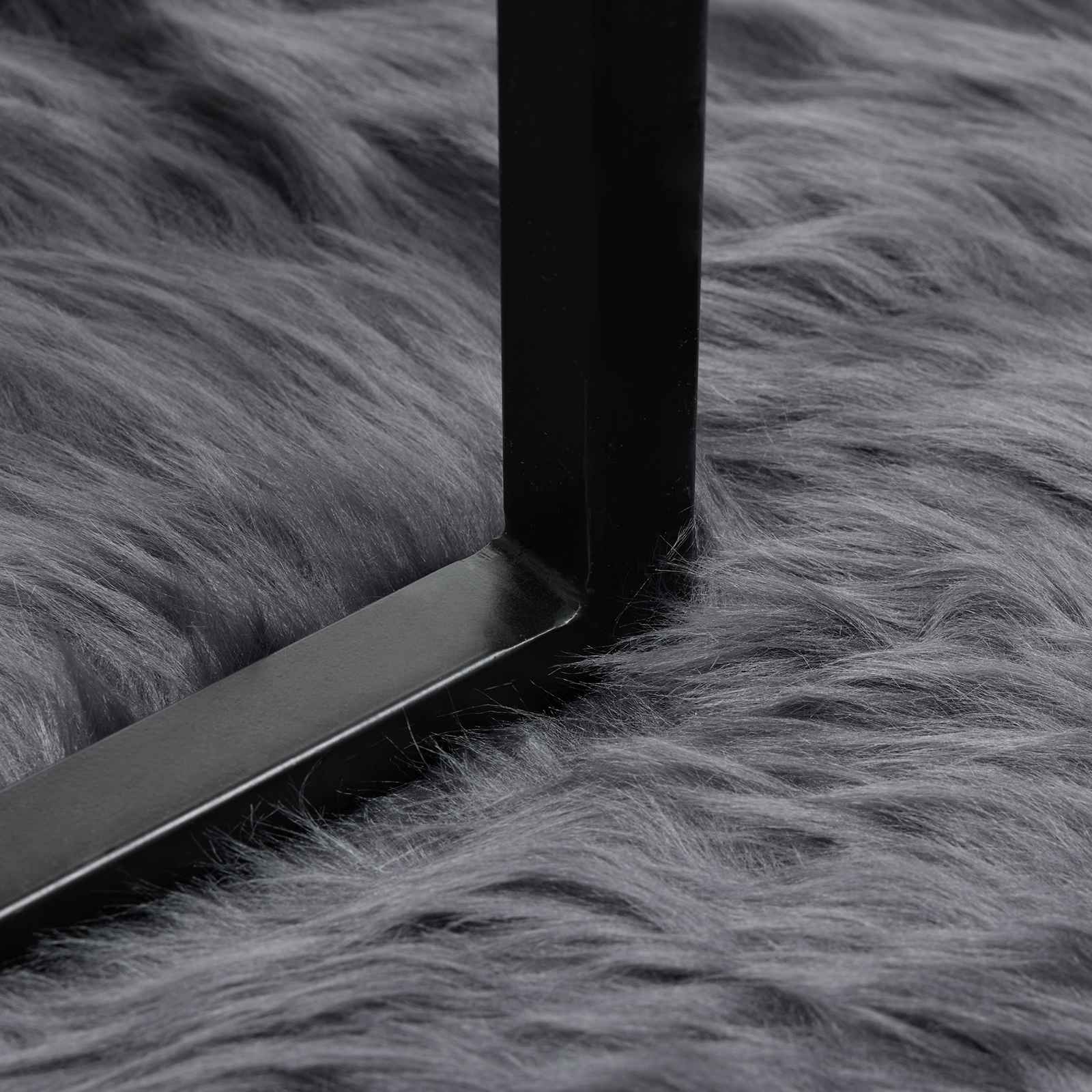 Tappeto Pecora Tafalla Antracite 80 x 120 cm Poliestere 42021608