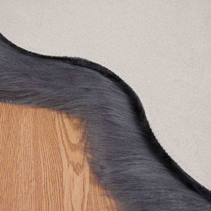 Tappeto Pecora Tafalla Antracite 80 x 120 cm Poliestere 42021608