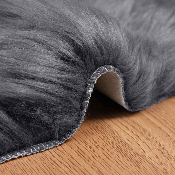 Tappeto Pecora Tafalla Antracite 80 x 120 cm Poliestere 42021608