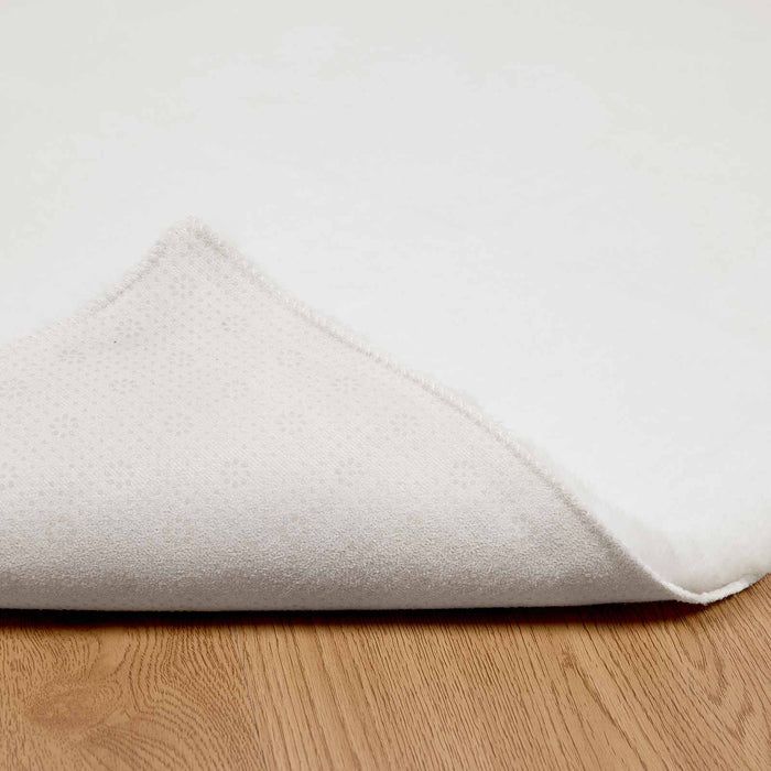 Tappeto in Pelliccia Sintetica di Coniglio Olite Bianco 42021610