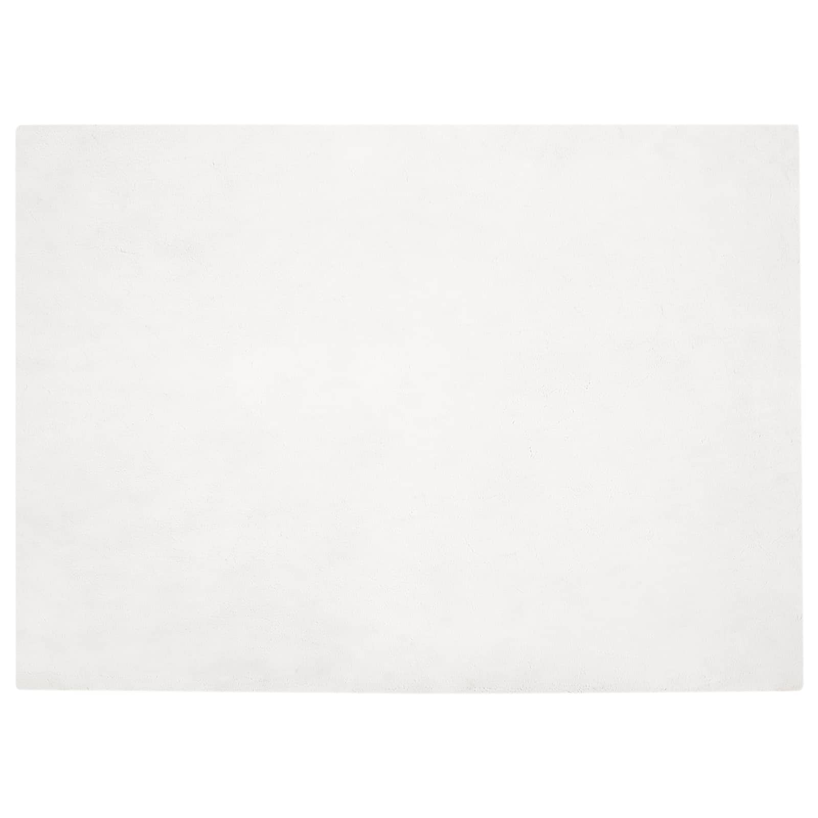 Tappeto in Pelliccia Sintetica di Coniglio Olite Bianco 42021617