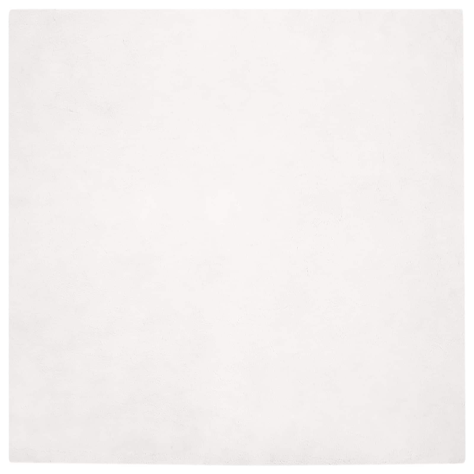 Tappeto in Pelliccia Sintetica di Coniglio Olite Bianco 42021619