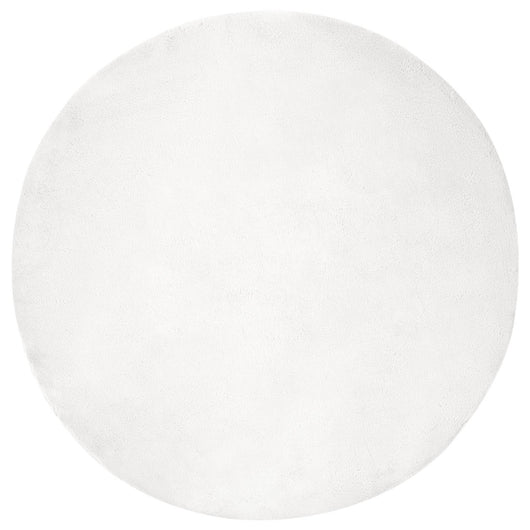 Tappeto in Pelliccia Sintetica di Coniglio Olite Bianco 42021626