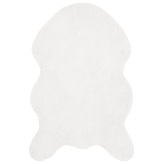 Tappeto in Pelliccia Sintetica di Coniglio Olite Bianco 42021628