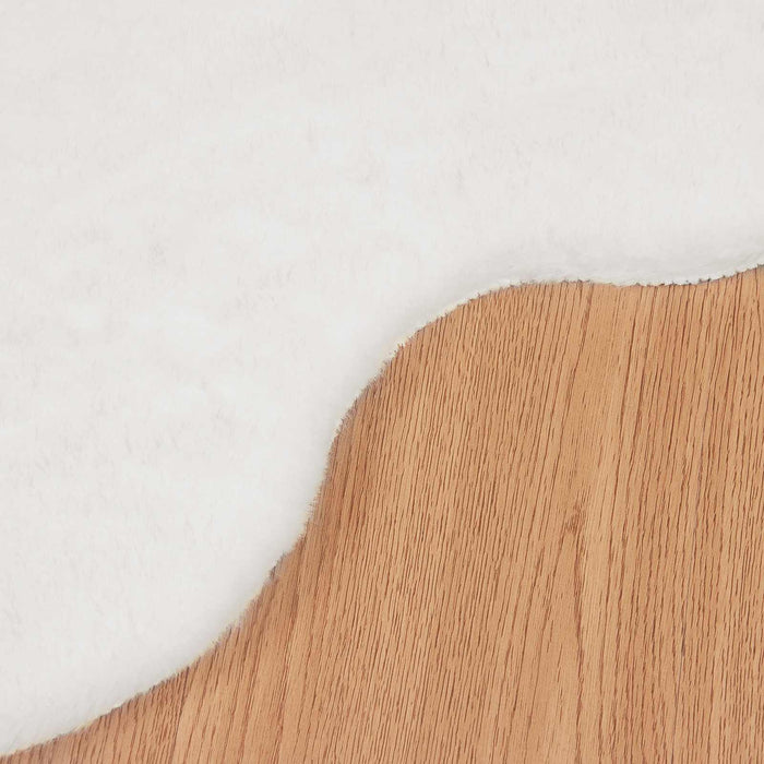 Tappeto in Pelliccia Sintetica di Coniglio Olite Bianco 42021630