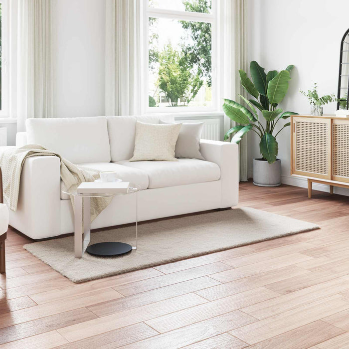 Tappeto in Pelliccia Sintetica di Coniglio Olite Beige 42021633