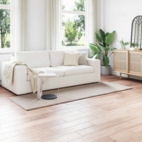 Tappeto in Pelliccia Sintetica di Coniglio Olite Beige 42021634