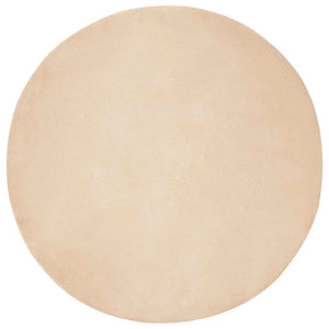 Tappeto in Pelliccia Sintetica di Coniglio Olite Beige Ø 100 cm 42021646