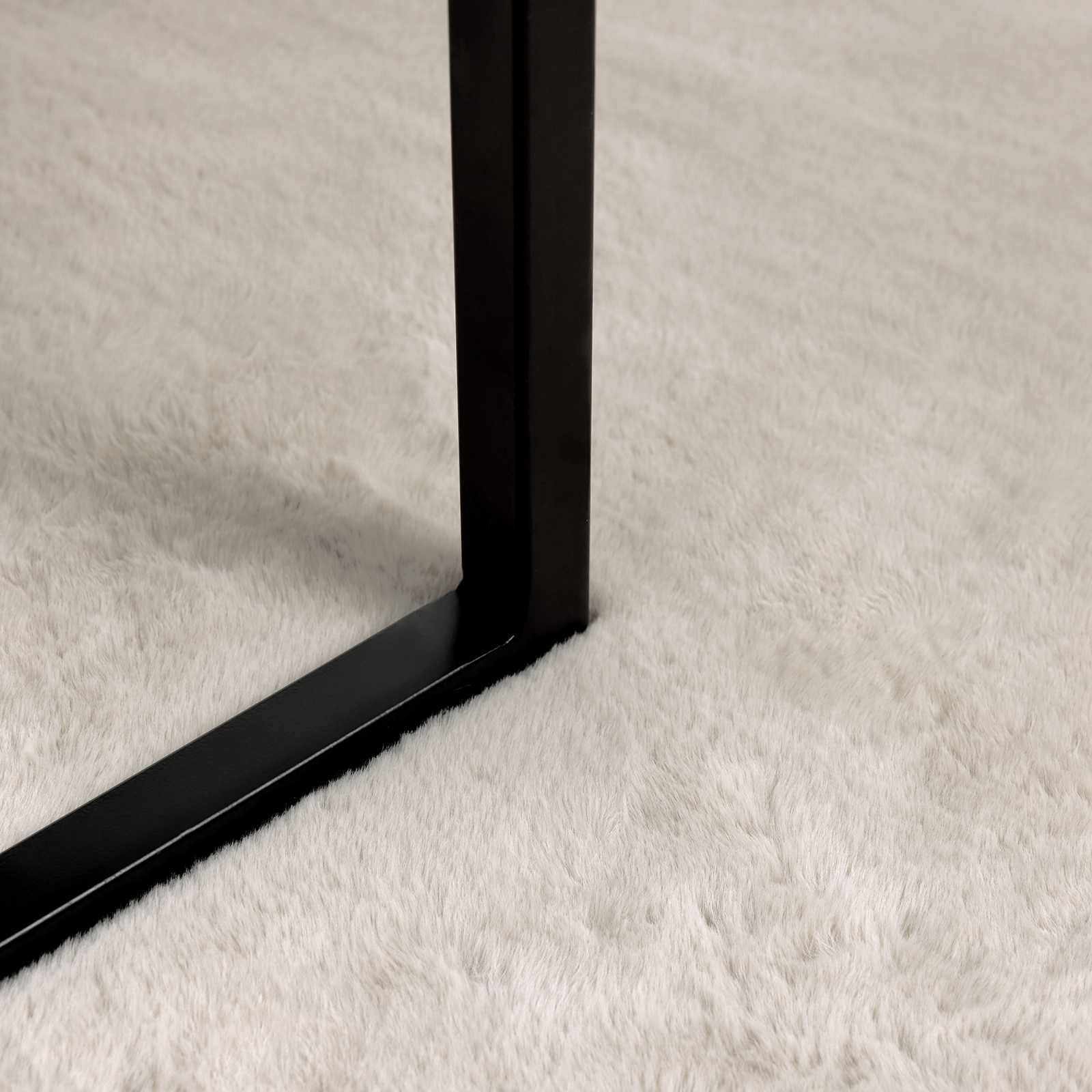 Tappeto in Pelliccia Sintetica di Coniglio Olite Beige Ø 200 cm 42021649