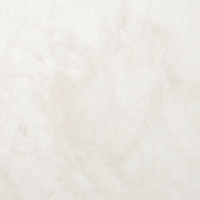 Tappeto in Pelliccia Sintetica di Coniglio Olite Crema 42021658