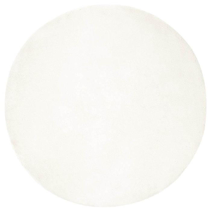 Tappeto in Pelliccia Sintetica di Coniglio Olite Crema Ø 120 cm 42021669