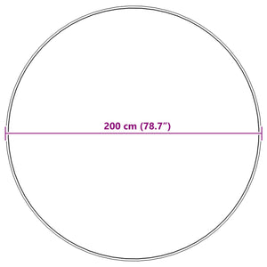 Tappeto in Pelliccia Sintetica di Coniglio Olite Crema Ø 200 cm 42021671