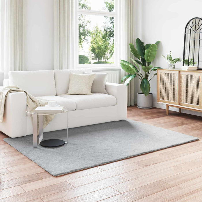 Tappeto in Pelliccia Sintetica di Coniglio Olite Grigio 42021682