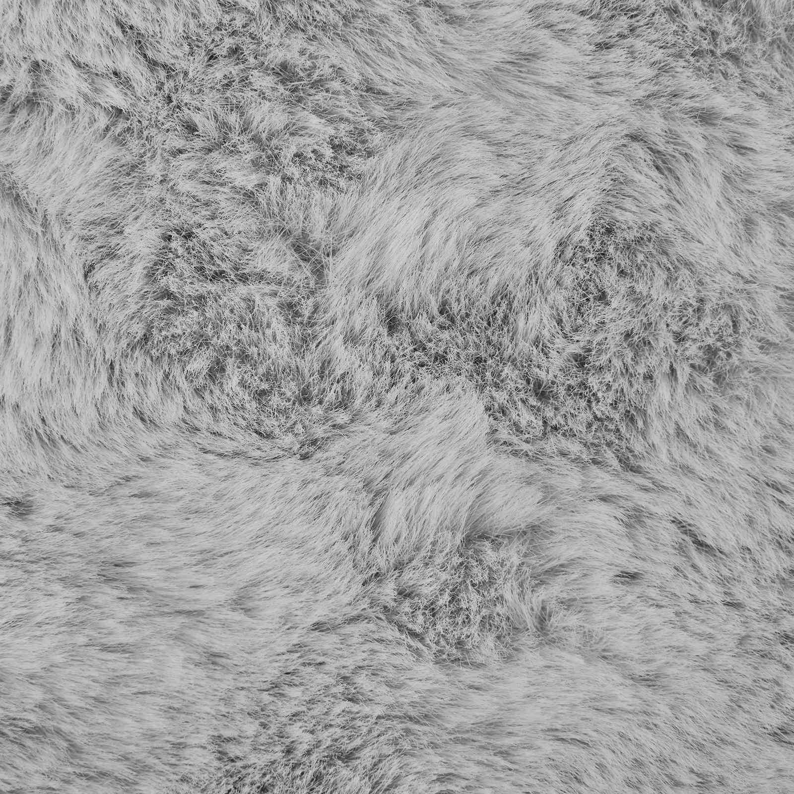 Tappeto in Pelliccia Sintetica di Coniglio Olite Grigio 42021682