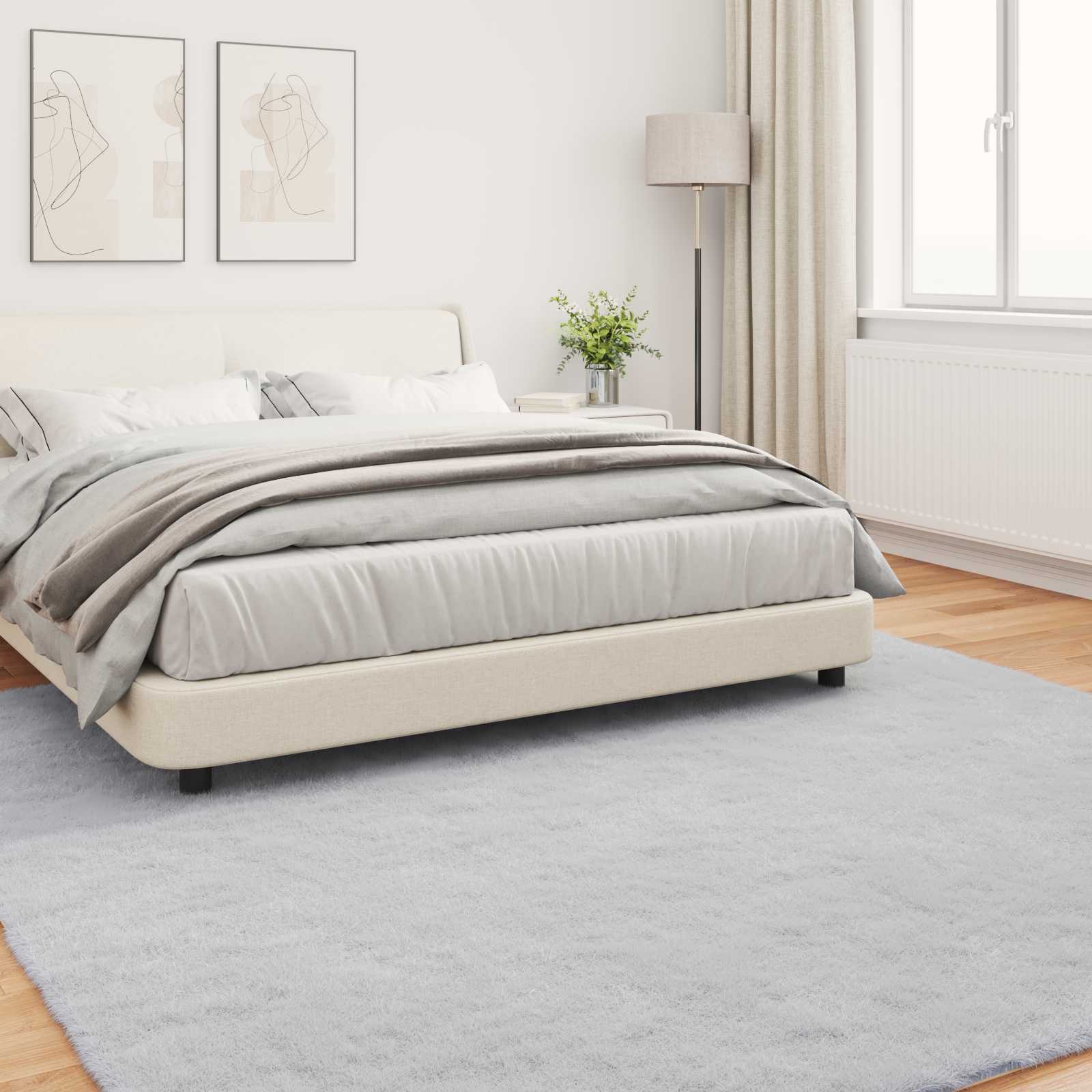 Tappeto in Pelliccia Sintetica di Coniglio Olite Grigio 42021687