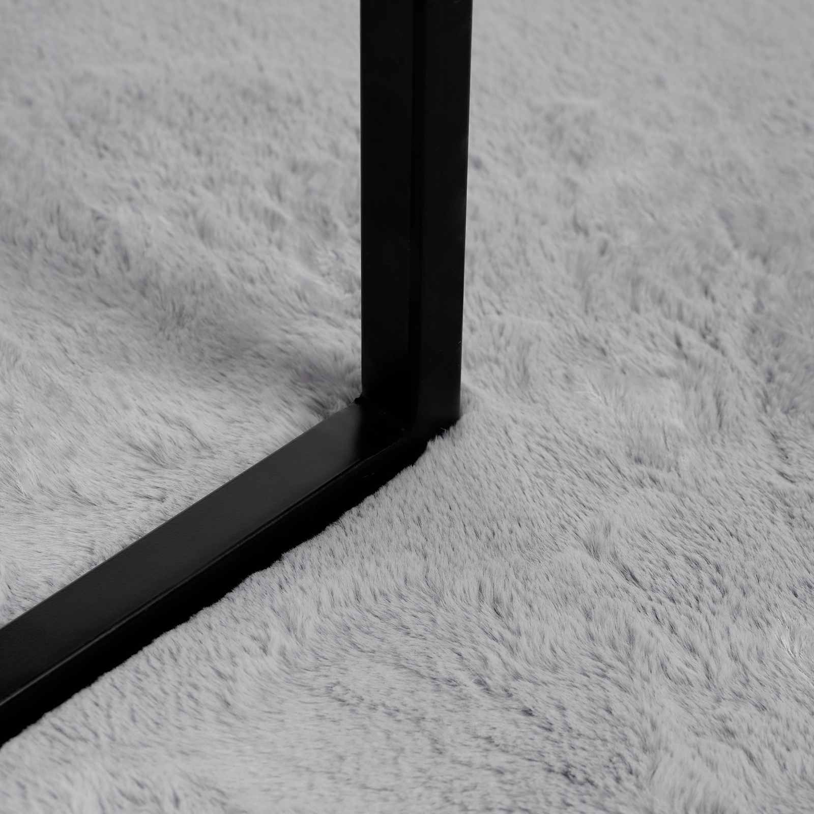 Tappeto in Pelliccia Sintetica di Coniglio Olite Grigio 42021688