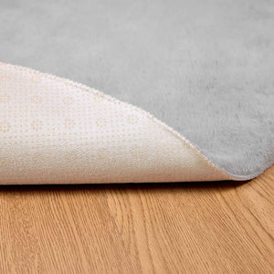 Tappeto in Pelliccia Sintetica di Coniglio Olite Grigio Ø 80 cm 42021689