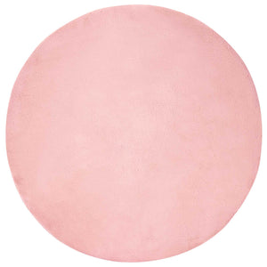 Tappeto in Pelliccia Sintetica di Coniglio Olite Rosa Ø 80 cm 42021711