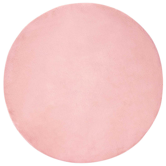 Tappeto in Pelliccia Sintetica di Coniglio Olite Rosa Ø 160 cm 42021714