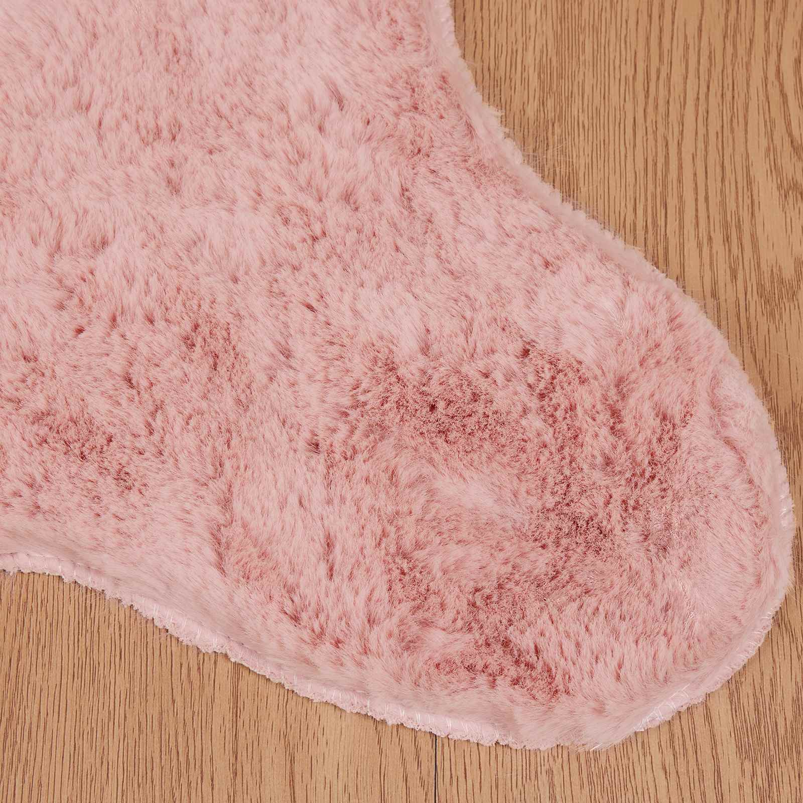 Tappeto in Pelliccia Sintetica di Coniglio Olite Rosa 42021716