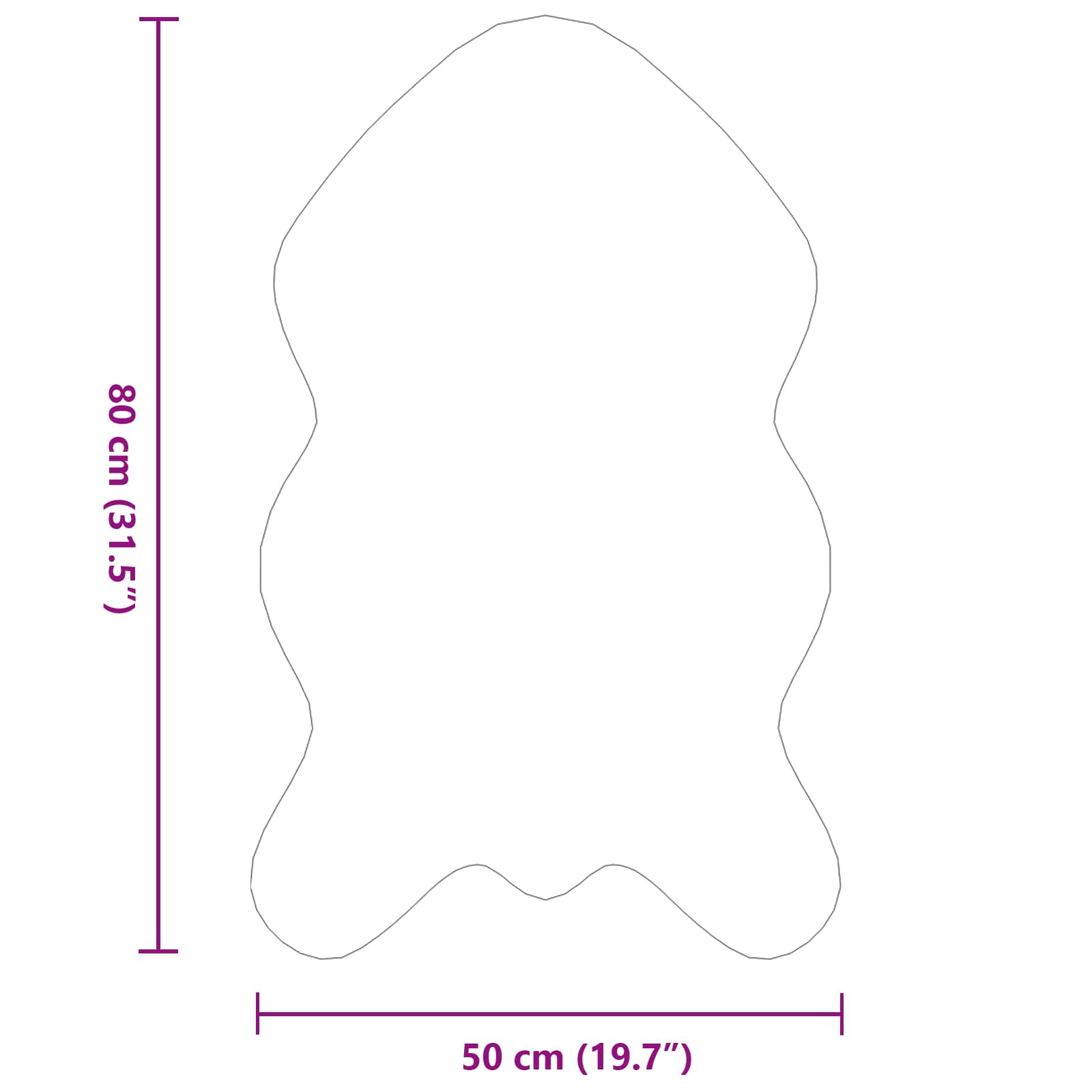 Tappeto in Pelliccia Sintetica di Coniglio Olite Rosa 42021716