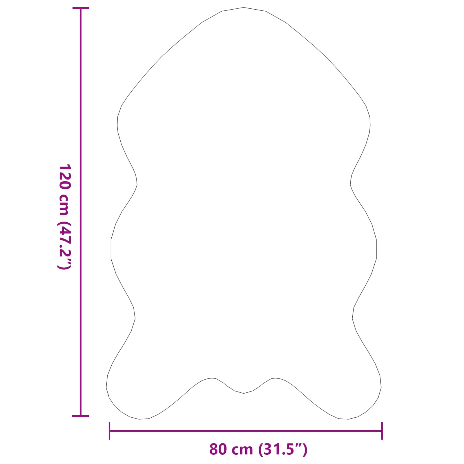 Tappeto in Pelliccia Sintetica di Coniglio Olite Rosa 42021718