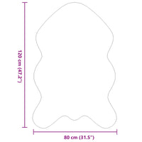 Tappeto in Pelliccia Sintetica di Coniglio Olite Rosa 42021718