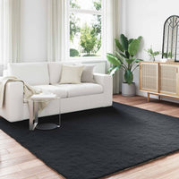 Tappeto in Pelliccia Sintetica di Coniglio Olite Nero 42021731