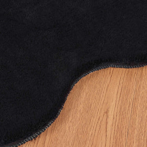 Tappeto in Pelliccia Sintetica di Coniglio Olite Nero 42021738
