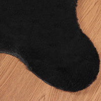 Tappeto in Pelliccia Sintetica di Coniglio Olite Nero 42021739