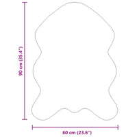 Tappeto in Pelliccia Sintetica di Coniglio Olite Nero 42021739