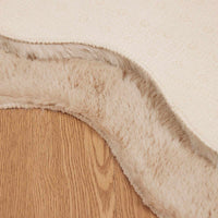 Tappeto in Pelliccia Sintetica di Coniglio Olite Talpa 42021760