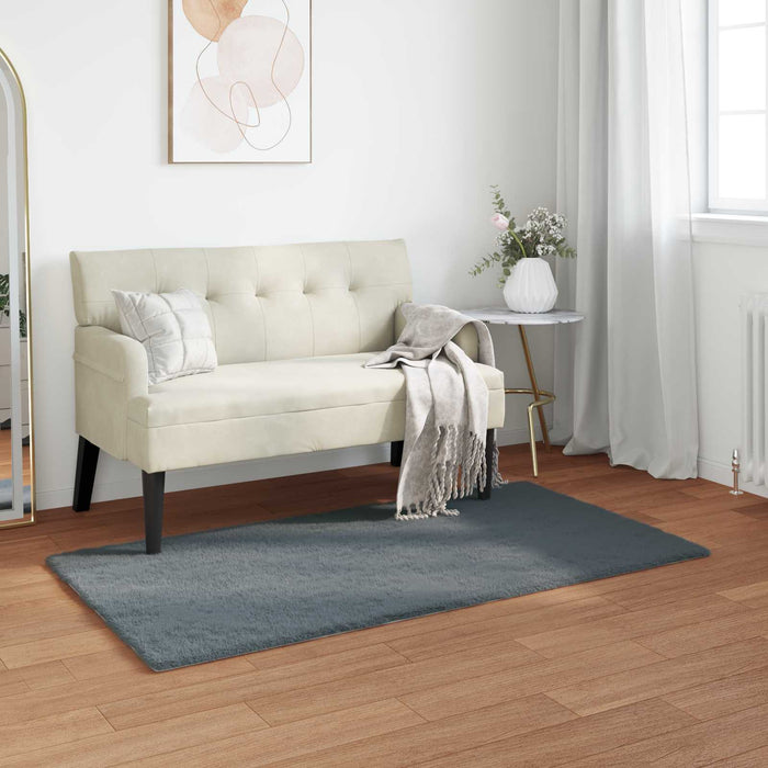 Tappeto in Pelliccia Sintetica di Coniglio Olite Antracite 42021764