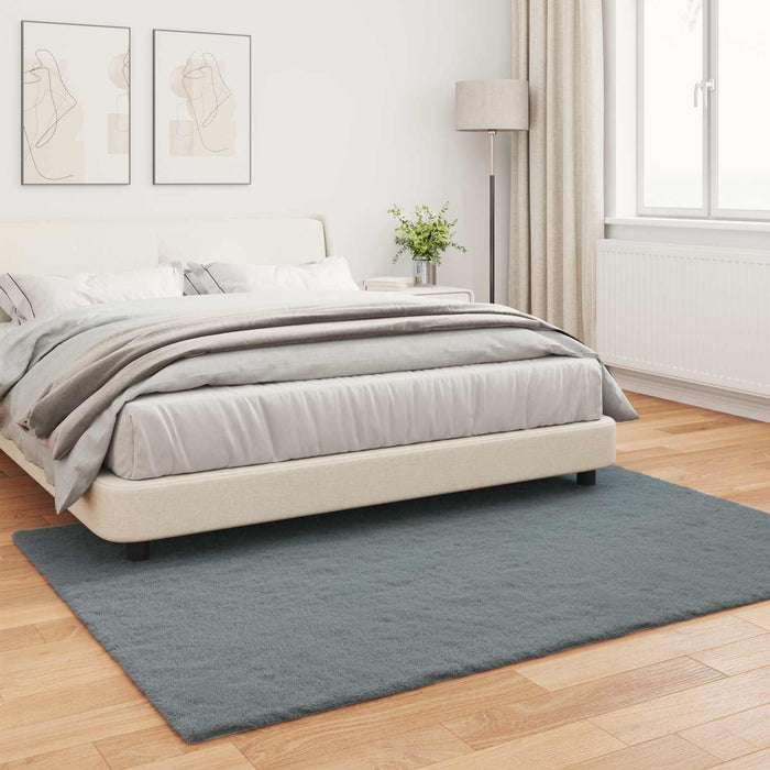 Tappeto in Pelliccia Sintetica di Coniglio Olite Antracite 42021768