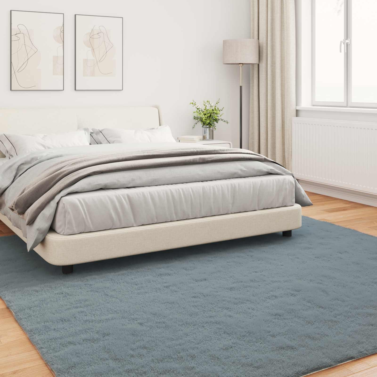 Tappeto in Pelliccia Sintetica di Coniglio Olite Antracite 42021776