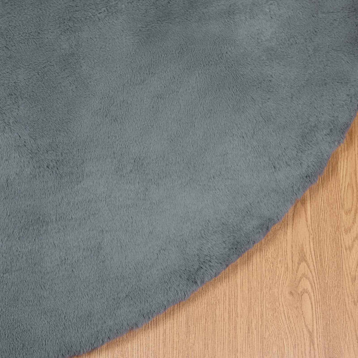 Tappeto in Pelliccia Sintetica di Coniglio Olite Antracite 42021777