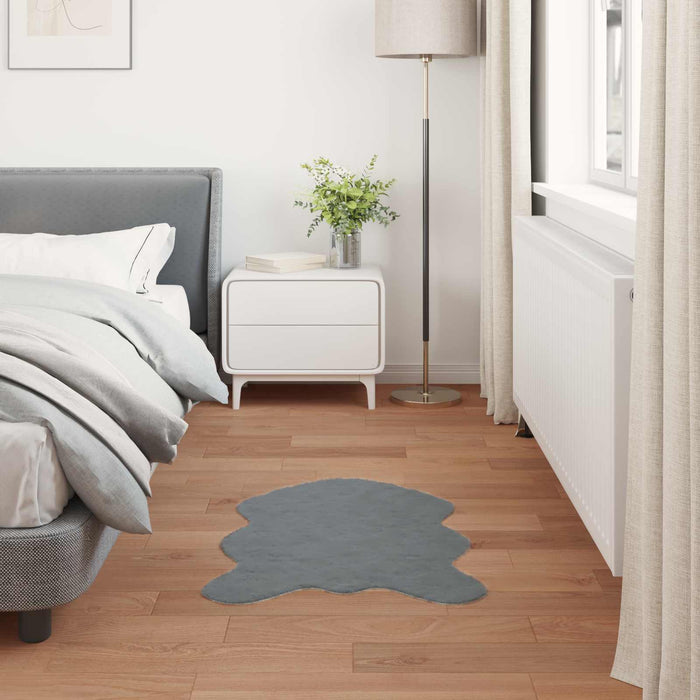 Tappeto in Pelliccia Sintetica di Coniglio Olite Antracite 42021782