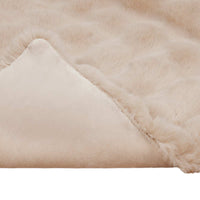 Coperta in Pelliccia di Coniglio Finta Beige 130 x 150 cm 42021785
