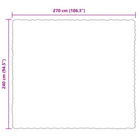 Coperta in Pelliccia di Coniglio Finta Beige 240 x 270 cm 42021788