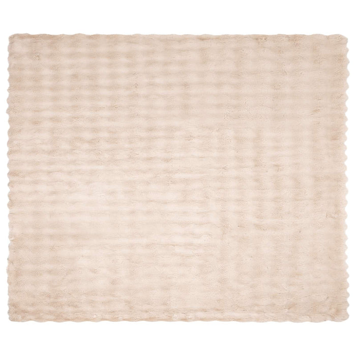 Coperta in Pelliccia di Coniglio Finta Beige 240 x 270 cm 42021788