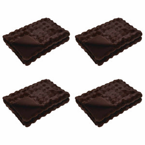 Coperta in Pelliccia di Coniglio Finta 4 pcs Cammello 42021798