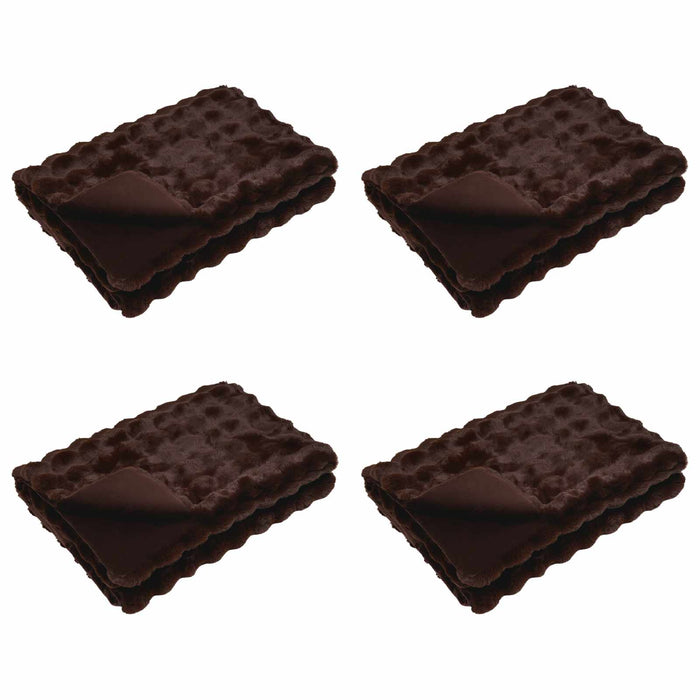 Coperta in Pelliccia di Coniglio Finta 4 pcs Cammello 42021800