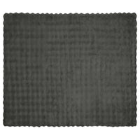 Coperta in Pelliccia di Coniglio Finta Grigio scuro 42021801