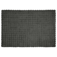 Coperta in Pelliccia di Coniglio Finta Grigio scuro 42021802