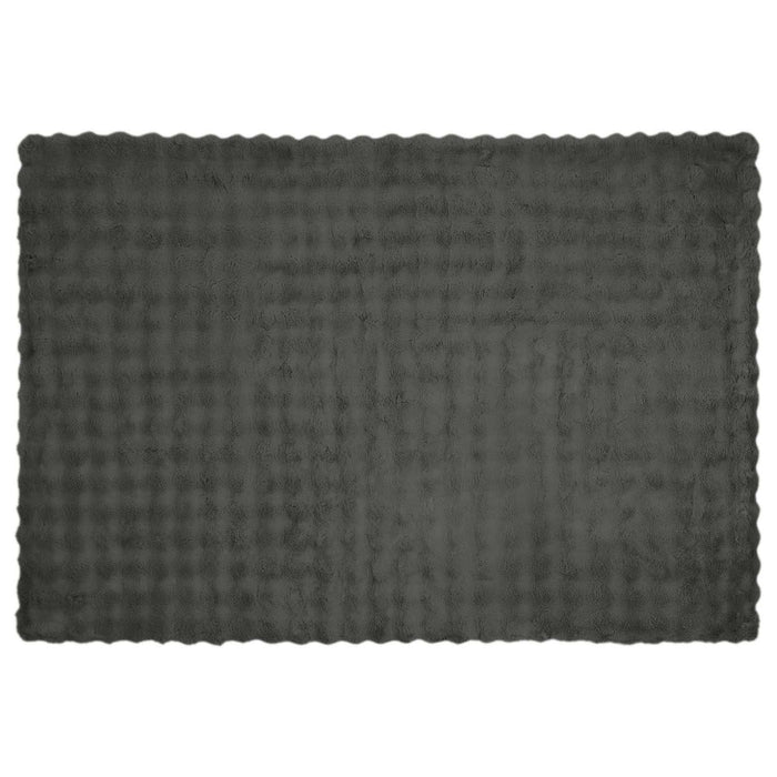 Coperta in Pelliccia di Coniglio Finta Grigio scuro 42021802