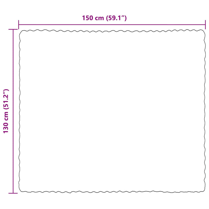 Coperta in Pelliccia di Coniglio Finta Grigio 130 x 150 cm 42021809